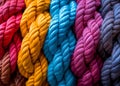 Team rope diverse strength connect partnership together teamwork unity communicate support Royalty Free Stock Photo