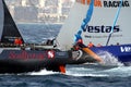 Team Scallywag and Vestas in race after leave the port of Alicante.