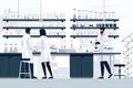 Team of Scientists in Laboratory Royalty Free Stock Photo