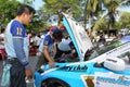 Team service on race in thailand super series