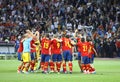 Team of Spain, the Winner of UEFA EURO 2012 Tournament Royalty Free Stock Photo