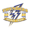 Team spirit design for Thunders 2026 Generative AI Royalty Free Stock Photo