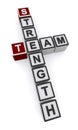 Team strength word block