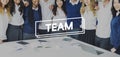 Team Support Togetherness Cooperation Partnership Concept Royalty Free Stock Photo