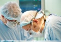 surgeons team at cardio surgery operation in clinic Royalty Free Stock Photo