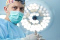 Team surgeon at work in operating room Royalty Free Stock Photo