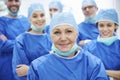 The team of surgeons Royalty Free Stock Photo