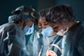 A team of surgeons fights for life during lung surgery, pneumonia and tuberculosis, the struggle for life, modern