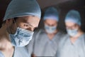 Team of surgeons during operation Royalty Free Stock Photo