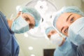 Team of surgeons working together Royalty Free Stock Photo