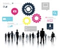Team Teamwork Cog Functionality Technology Business Concept Royalty Free Stock Photo