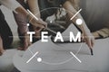 Team Teamwork Collaboration Cooperation Concept Royalty Free Stock Photo