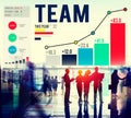 Team Teamwork Corporate Data Analysis Concept Royalty Free Stock Photo