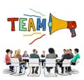Team Teamwork Corporate Partnership Collaboration Concept Royalty Free Stock Photo