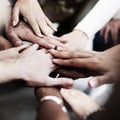 Team Teamwork Join Hands Partnership Concept