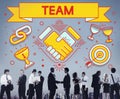 Team Teamwork Partnership Collaboration Concept Royalty Free Stock Photo