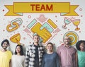 Team Teamwork Partnership Collaboration Concept Royalty Free Stock Photo