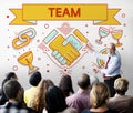 Team Teamwork Partnership Collaboration Concpet Royalty Free Stock Photo