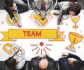 Team Teamwork Partnership Collaboration Concpet Royalty Free Stock Photo