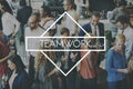 Team Teamwork Teambuilding Synergy Empower Concept Royalty Free Stock Photo