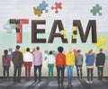 Team Teamwork Together Togetherness Unity Concept