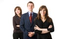 Team of three business people. Royalty Free Stock Photo