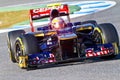 Team Toro Rosso F1, Jean Eric Vergne, 2012 Royalty Free Stock Photo