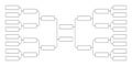 16 team tournament bracket championship template flat style design vector illustration.