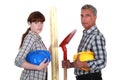 A team of tradespeople