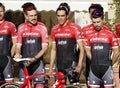 Team Trek Segafredo with Alberto Contador before training