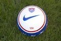 Team USA official soccer ball on grass