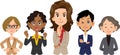 Team of various racial business _ women _ upper body