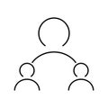 Team vector icon set. Teamwork illustration sign collection. Development symbol. Progress logo.