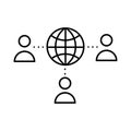 Team vector icon set. Teamwork illustration sign collection. Development symbol. Progress logo.