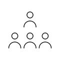 Team vector icon set. Teamwork illustration sign collection. Development symbol. Progress logo.