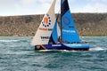 Team VESTAS in race after leave the port of Alicante. Royalty Free Stock Photo