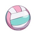 team volleyball ball cartoon vector illustration