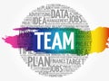 TEAM word cloud collage, business concept background Royalty Free Stock Photo