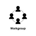 team, work group icon. Element of business icon for mobile concept and web apps. Detailed team, work group icon can be used for Royalty Free Stock Photo