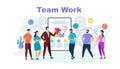 Team Work Horizontal Banner with Copy Space