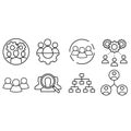 Heart icon vector set. love illustration sign collection. romance symbol.Team Work icon vector set. development illustration sign