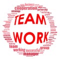 Team work info-text graphics and arrangement concept Royalty Free Stock Photo