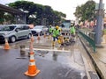 Road work in Singapore