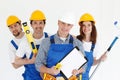 Team of workmen Royalty Free Stock Photo