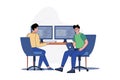 Team Writes Code Programming For App Or Website
