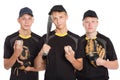 Team of young players in baseball Royalty Free Stock Photo