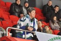 Team Yugra fan watching the game Royalty Free Stock Photo