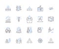 Teambuilding icons outline icons collection. Team, building, icons, symbols, iconography, illustrations, drawings vector