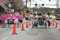 Teams Push Silly Beds Down Street In Fundraiser Race