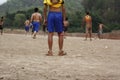 teams of teenage and young boys playing soccer